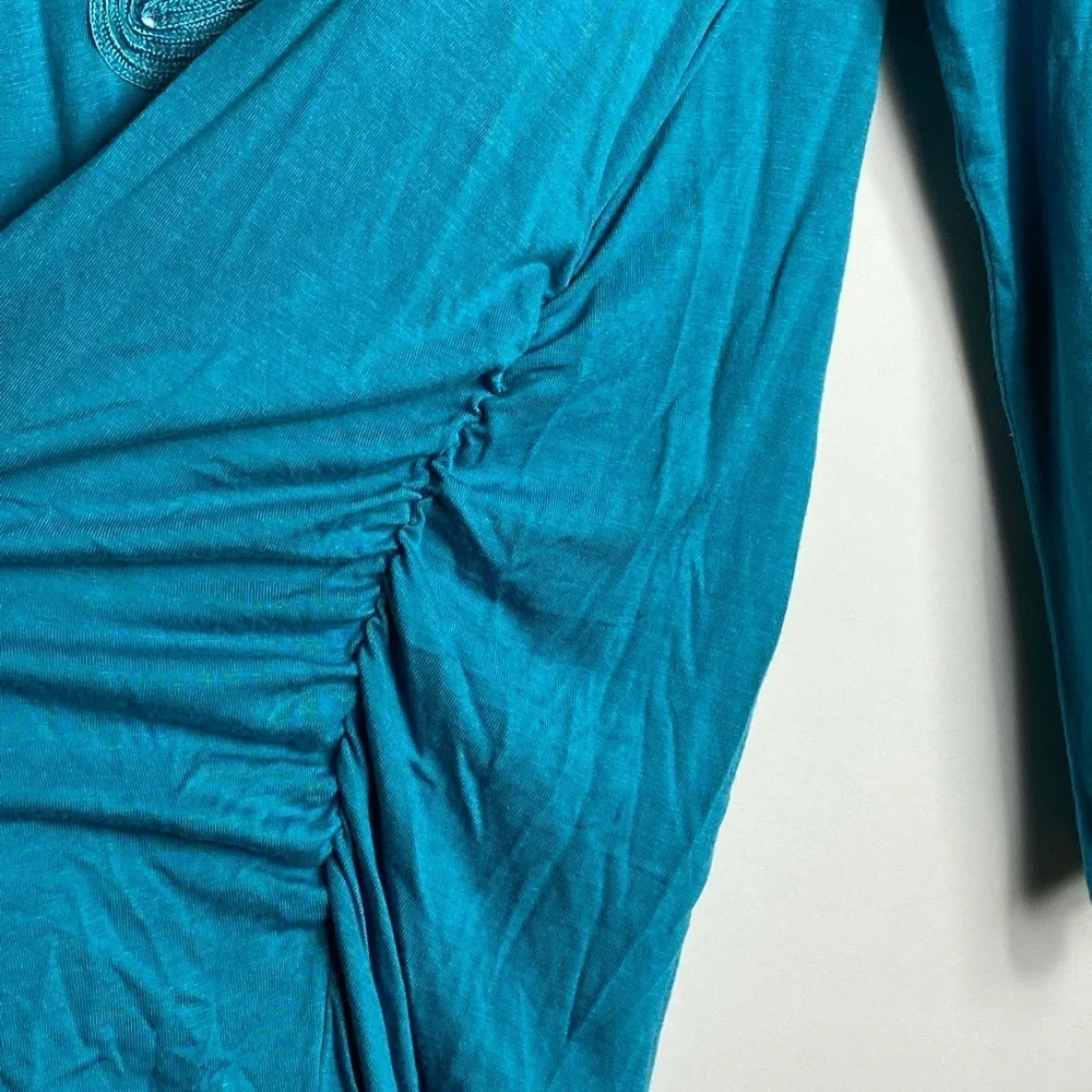 Soft surroundings Blouse Long Sleeve Open shoulder